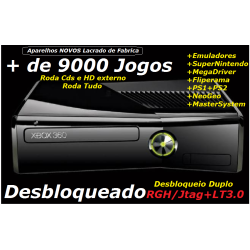 PEN DRIVE COM 5 JOGOS PARA XBOX 360 RGH\JTAG